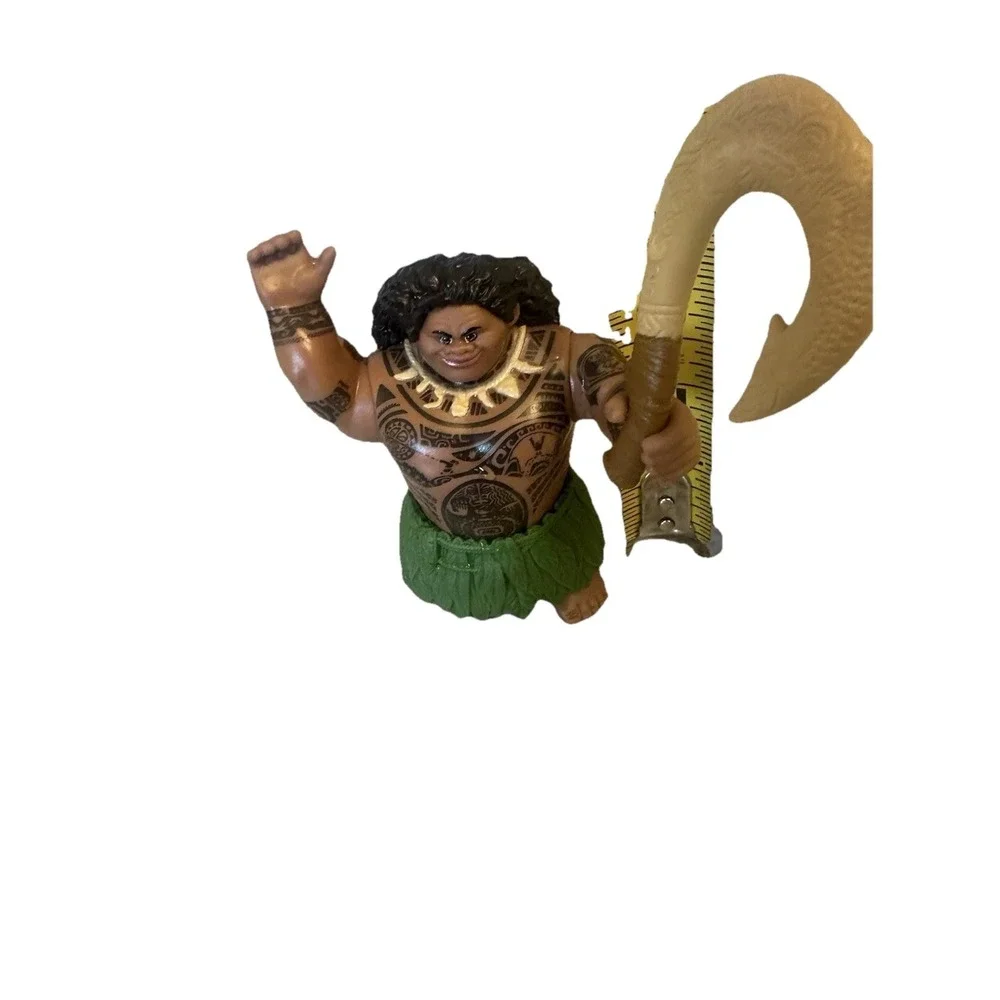 Disney Store Moana Maui‎  Action Figure Doll With Fish Hook